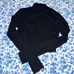 Long Sleeve Seriously Soft Mock-Neck Crop Top